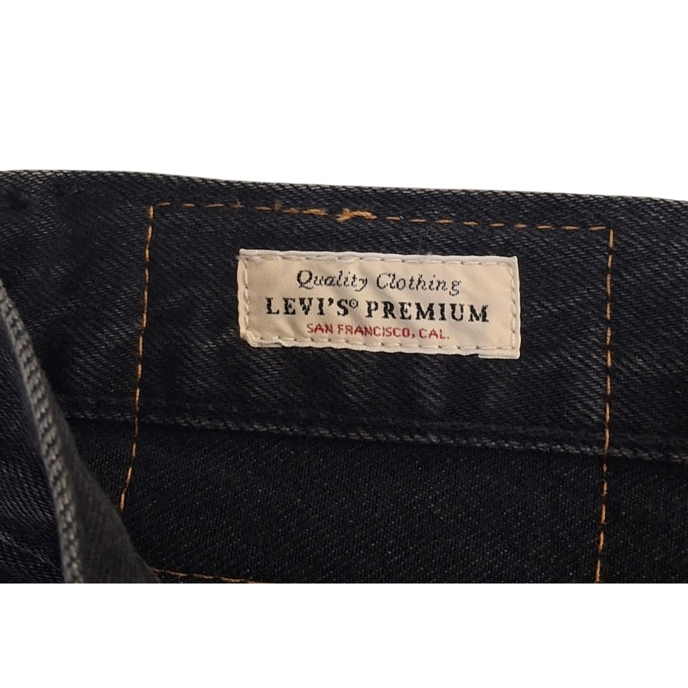 Levi's Premium 501 Loose Jeans Men's 38x32 Black Wash Straight Leg NWT - Picture 5 of 15